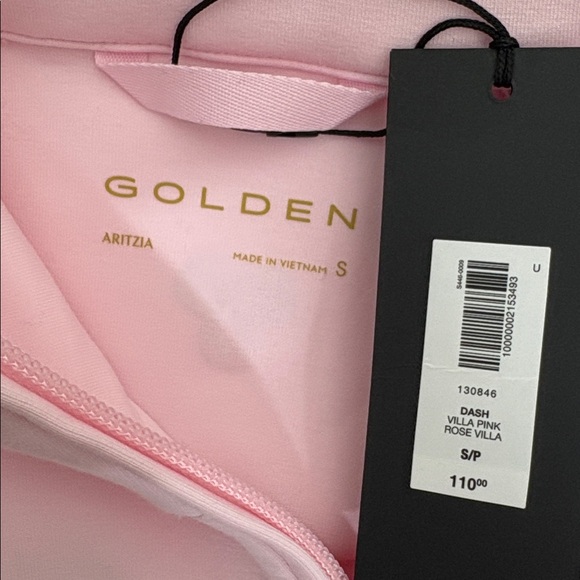 Aritzia Women's Pink Half-Zip Sweater AfterFX™ Dash 1/2 Zip Sweater - Picture 3 of 8